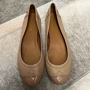 Coach leather ballet flats size 9.5